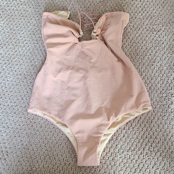 🩱LOLLI RIBBED ONE PIECE SWIMSUIT - Picture 3 of 6